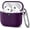 Purple, variant on Comvin Compatible With Apple Airpods 4 Case Cover for Women Men, Silicone, Rose