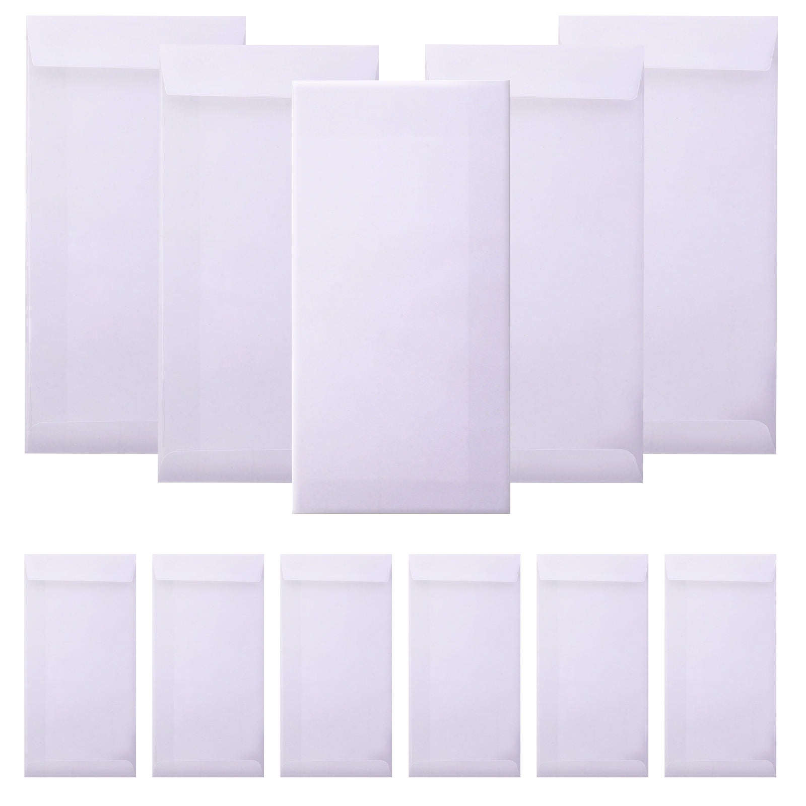 POPETPOP 60Pcs Letter Envelopes Kraft Paper Self Seal Business Use General Users
