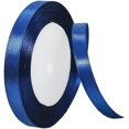 thumbnail image 1 of Dark Blue Ribbon 10mm for Gift Wrapping, 22M Double Sided Ribbon Navy Blue Polyester Ribbon Balloon Ribbon Fabric Thick Ribbon for Crafts, 1 of 4