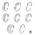 thumbnail image 1 of Bague Midi à Queue Réglable pour Pied en Or Argent Estampé Rin g Cadeau Doigt< V6L1, 1 of 9