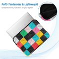 thumbnail image 2 of FORMRS 15-15.6 inch Laptop Sleeve Case Soft Carrying Quilted Computer Bag Cover, Blue Checkered Pattern, 2 of 7