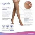 thumbnail image 4 of Sigvaris Essential 863 Opaque 30-40 Open Toe Thigh High Compression Stockings w/Grip Top Crispa XL Long, 4 of 4