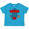 thumbnail image 3 of Inktastic Little Brother and Biggest Fan Baseball Glove and Bat Boys Baby T-Shirt, 3 of 5