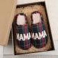 thumbnail image 2 of Popular Thanksgiving Gift Scottish Plaid Cotton Slippers Women's Home Winter Wool Slippers, 2 of 7