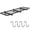 A-1 PACK, variant on Floating Metal Wall Shelves A-1 Pack, 46"x12.5" Heavy Duty Storage Organizer with 4 Hooks for Office Basement Laundry Room