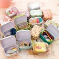 thumbnail image 5 of Sofullue Mini Tin Trinket Coin Box Jewelry Storage for Case for Earplugs, Pills, Tiny Bead Cartoon Alpacas Theme Pattern for Item, 5 of 13