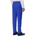 thumbnail image 3 of INSPIRE CHIC Men's Formal Flat Front Straight Fit Solid Prom Dress Pants, 3 of 6