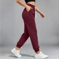 thumbnail image 7 of XuJwPNcy Women Jogger Pants Lightweight Drawstring High Waist Cinch Bottoms Trousers Workout Running Pants with Pockets(Wine,X-Large), 7 of 7