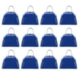thumbnail image 2 of Metal Cowbell, Noisemaker Blue 12Pcs Rust Fade Resistant 3in Metal Cow Bell  for Football Games Sporting Events, 2 of 7