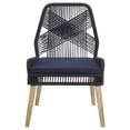 thumbnail image 4 of Nakia Woven Rope Dining Side Chairs Dark Navy (Set of 2), 4 of 13