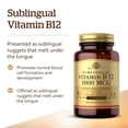 thumbnail image 5 of Solgar Vitamin B12 Chewable Sublingual Tablets 1000 Mcg, 5 of 9