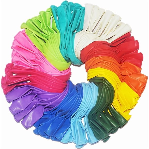 400 Pack Rainbow Balloons 12 Inch Assorted Colors Latex Multicolor Balloon Kinds Colorful Bulk for Birthday Wedding Baby Shower Anniversaries Store Party Decorations