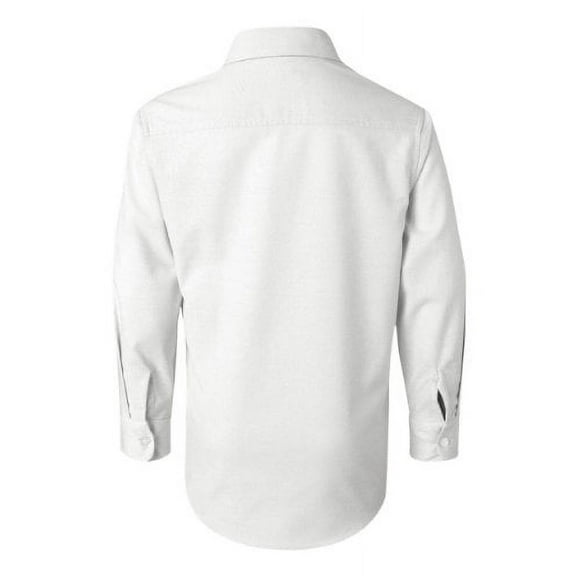French Toast Big Boys' Long Sleeve Oxford Shirt, White, 20