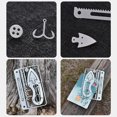 thumbnail image 4 of Labymos 10 PCS Multi-Tool Card 17 In 1 Multifunction Fishing Hook Card for Emergency Survival Hiking Camping Fishing, 4 of 7