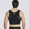 thumbnail image 2 of pitrice Men Chest Shape Vests Male Control Breast Gynecomastia Professional Slimming Tank Top Correct Corset Compressing Compression No.2, 2 of 9