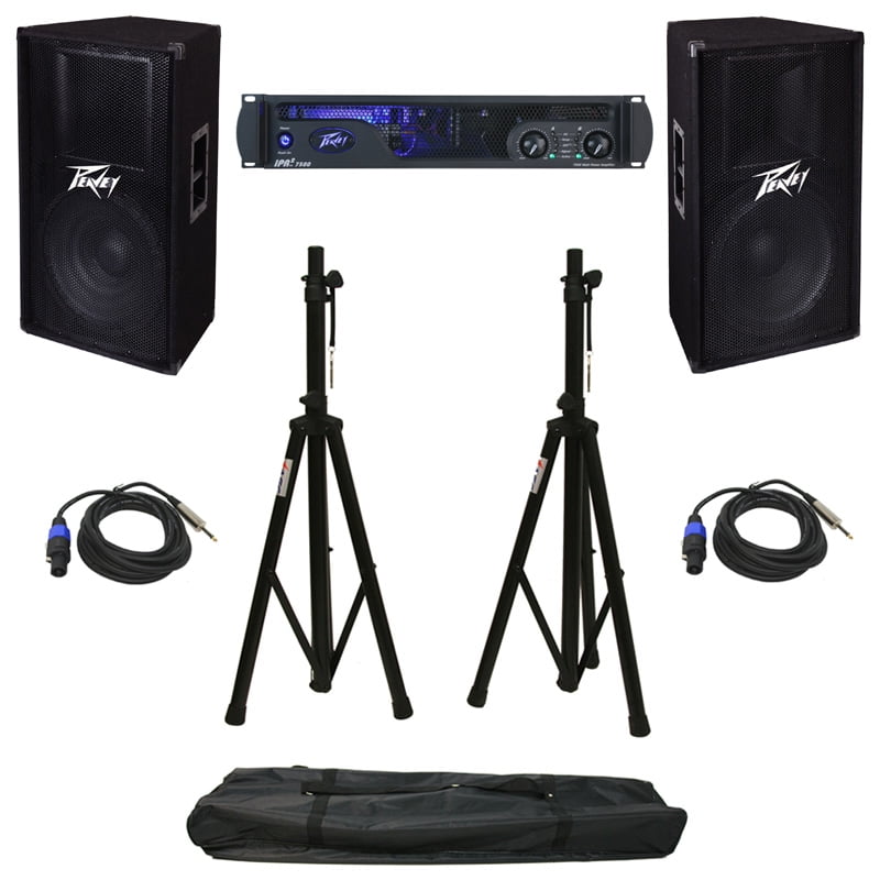 Buy Peavey Ipr2 7500 Speaker Amplifier Amp Stands Cables 2 Pv 115
