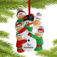 thumbnail image 3 of Building Snowman 4 People Personalized Christmas Ornament DO-IT-YOURSELF, 3 of 3