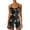 Black, variant on Women's Jumpsuits Summer Casual Seamless Printed Suspenders Waistband Slim Fit Straight Leg Sleeveless Yoga Gym Athletic Fitness Sports Overalls Flowy Romper Jumpers Outfits