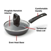 T-fal Easy Care Nonstick Cookware, Covered One Egg Wonder Fry Pan, 4.5 inch, Black