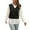 Black, variant on UJNDER Womens V Neck Knit Sweater Vest Preppy Style Sleeveless Crop Knit Vest Sweater Vest Light Blue M