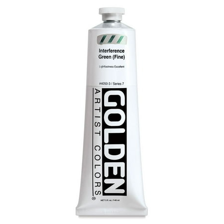 UPC: 0738797405035 | Golden Heavy Body Artist Acrylics 5 oz Interference Green (Fine)