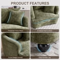 thumbnail image 6 of litvz Modern Chenille Oversized Armchair and A Half, Green Accent Chair with Arms, Reading Chairs for Bedroom Comfy, 6 of 10