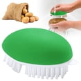 thumbnail image 2 of Vegetable Brush Potato Scrubber Brush Non Slip Comfortable Fruit Cleaning Tools For Washing Fruit Mushrooms Carrot Or Tough-Skinned Vegetables,Vegetable Brush Scrubber For Food,Potato Brush,Green,1PC, 2 of 7