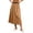 Khaki, variant on Bxsruta Womens Midi Skirt Pleated Long Skirts Casual Workwear Daily Outfits