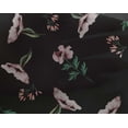 thumbnail image 4 of oneOone Georgette Viscose Black Fabric Flower & Leaves Watercolor Sewing Craft Projects Fabric Prints By Yard 42 Inch Wide, 4 of 4