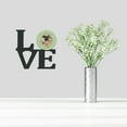 thumbnail image 2 of Carolines Treasures CK4283WALV Brussels Griffon Green Flowers Metal Wall Artwork LOVE 12X12 multicolor, 2 of 2
