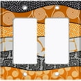 thumbnail image 6 of Metal Light Switch Plate Cover Colorful Safari African Tribal Art Pattern SFR034, 6 of 13