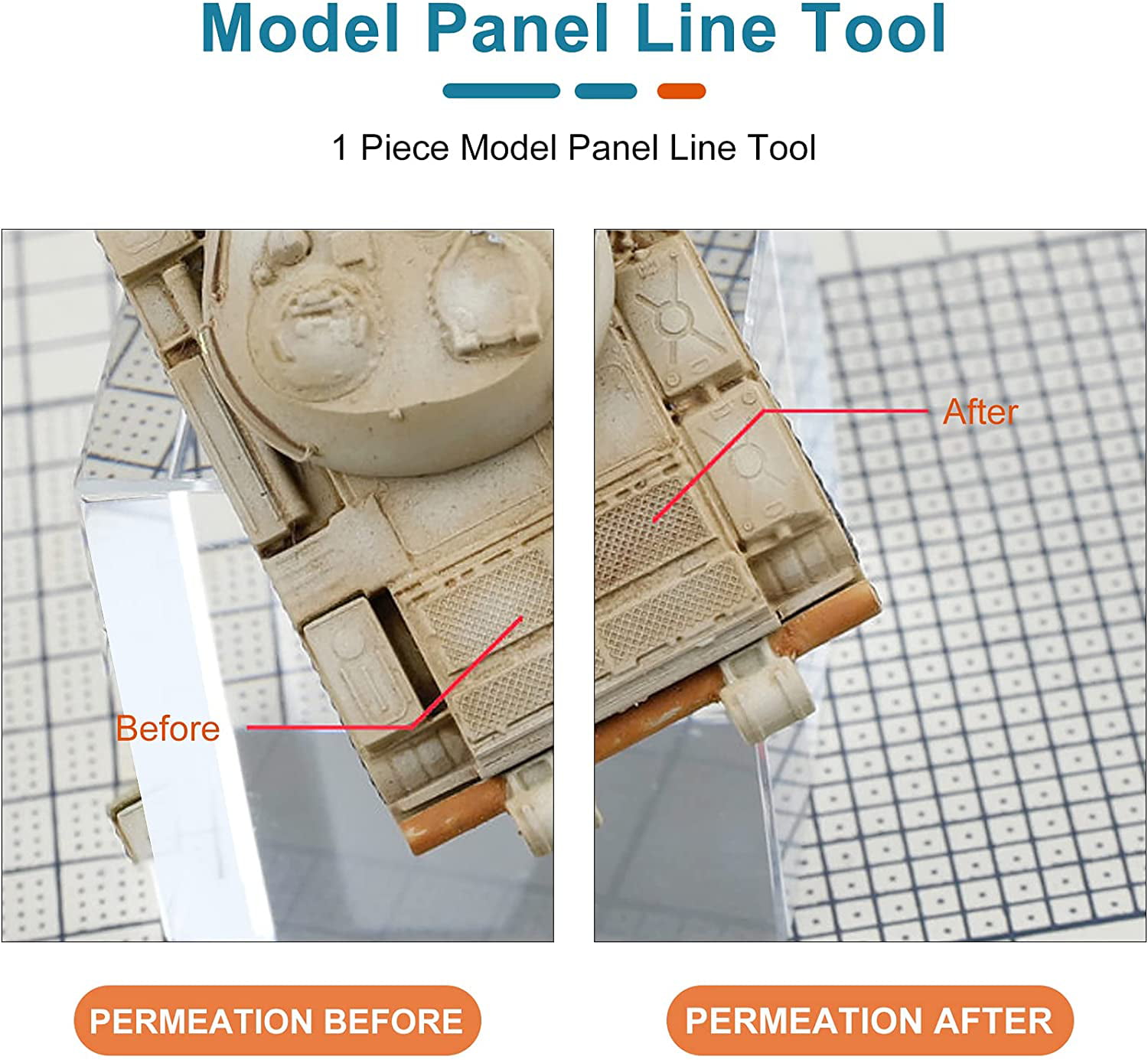 USTAR Model Panel Line Specific Pen Military DIY Panel Line Tool Accessories 
