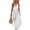 White, variant on Ahabrexf Maxi Dress V-Neck Sleeveless Solid Color Casual Long Dress for Women Summer