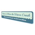 thumbnail image 4 of Beach Waves Novelty Sign, Metal Wall Decor - 4x18 inches, 4 of 4