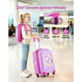 thumbnail image 4 of VEVOR Ensemble de Bagages pour Enfants, 2 Pcs, Valise Rigide à Roulettes de 18 Pouces avec Sac à Dos à Coque Rigide, Ensemble de Bagages Cabine pour Enfants Licorne, 4 of 9