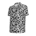 thumbnail image 2 of Balery Snake Printed Men’s Short Sleeve Polo Shirt, Midweight Men's Shirt,Golf Polo shirts -Medium, 2 of 9