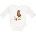 thumbnail image 3 of Inktastic I Love Rats Boys or Girls Long Sleeve Baby Bodysuit, 3 of 5