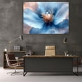 thumbnail image 6 of Mudket Framed Canvas Wall Art Ready to Hang, Soft Light Blue Flower Floral Wall Art, Botanical Wall Decor, Flower Prints Wall Art for Bedroom Living Room Bathroom Decor - 12"L x 8"W, 6 of 10