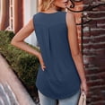 thumbnail image 3 of Aloohaidyvio Tank Tops for Women ,Womens Fashion Solid Color Square Neck Comfortable Loose T-shirt Sleeveless Blouse Casual Tops, 3 of 5