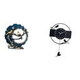 thumbnail image 1 of figurita de chuchería,Adorno,figura,artesanía,escultura,estatua de amor,Reloj de pared,Reloj de pared con diseño de pájaro,reloj colgante de acrílico negro,Reloj de pared decorativo con, 1 of 8