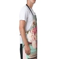 thumbnail image 3 of Pofeuu Vintage Typewriter Floral Print Waterproof Apron with Pockets Adjustable Cooking Aprons Kitchen Bib for Baking Household Cleaning, 3 of 8