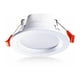 thumbnail image 1 of DHKLFA Lote de 4 plafonniers empotrados à LED IP65 étanche 5 W blanc chaud rond spot encastrable, plástico, blanc, 1 of 1