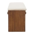 thumbnail image 2 of Pemberly Row Modern / Contemporary Engineered Wood Bench Beige, 2 of 4