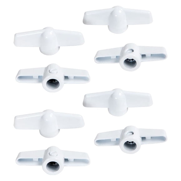 Ideal Security SK929TP8 Manivelle de Fenêtre en T, Cannelure 11/32 Pouces, Blanc, Lot de 8