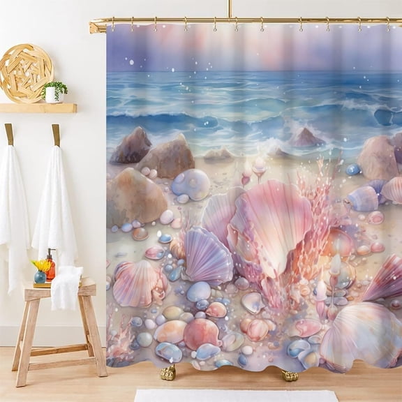 Butterfly Shower Curtain for Girls, Gradient Rainbow Girly Shower Curtain Set with Hooks Dreamy Color Bathroom Decor, 84x84 Inch