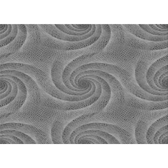 Ahgly Company Indoor Rectangle Patterned Ash Gray Area Rugs, 4' x 6'
