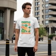 thumbnail image 3 of Smartprints Men's Pineapples Gold Standard T-Shirt White, Cotton, S, 3 of 4