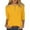 Yellow, variant on CQONEPT Women's 3/4 Sleevee Shirts Henley Scoop Neck Tunic Tops Casual Solid Color Pullover Outdoor Trendy Blouse Navy M