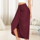 thumbnail image 5 of Falda Vestido Casual Mujer Media Pantorrilla Asimétrico Transpirable Viajes De Verano (Rojo M) Cgtredaw Rojo T M para Mujer, 5 of 6