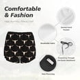 thumbnail image 4 of Daiia Western Cowboy Pattern Women's 2 in 1 Running Shorts - Lightweight Athletic Workout Gym Yoga Shorts Liner with Phone Pockets-Large, 4 of 7